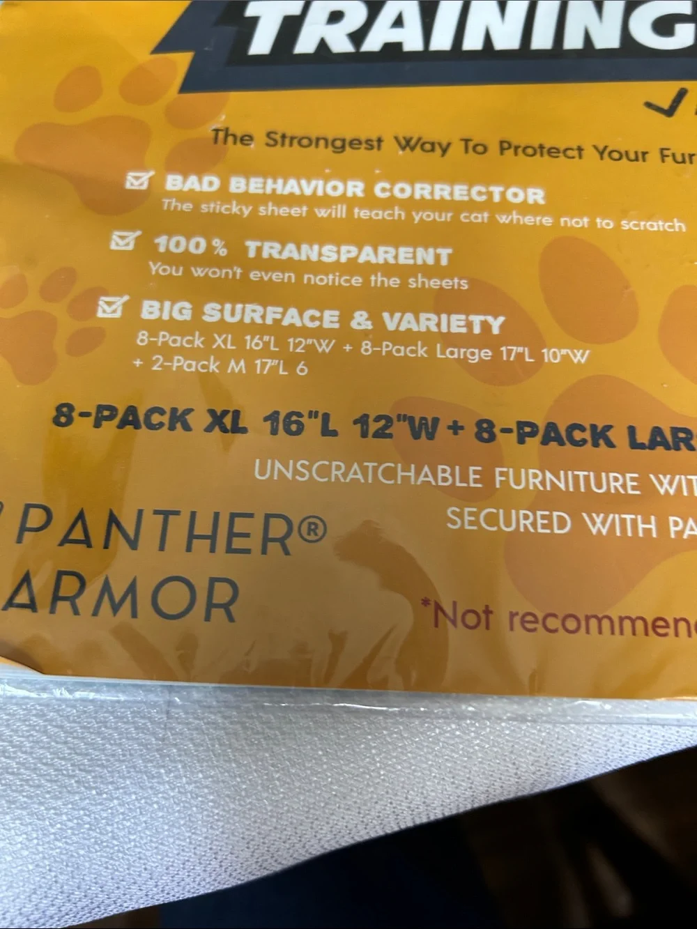 NWT Panther Armor Cat Training Tape 16” x 12”